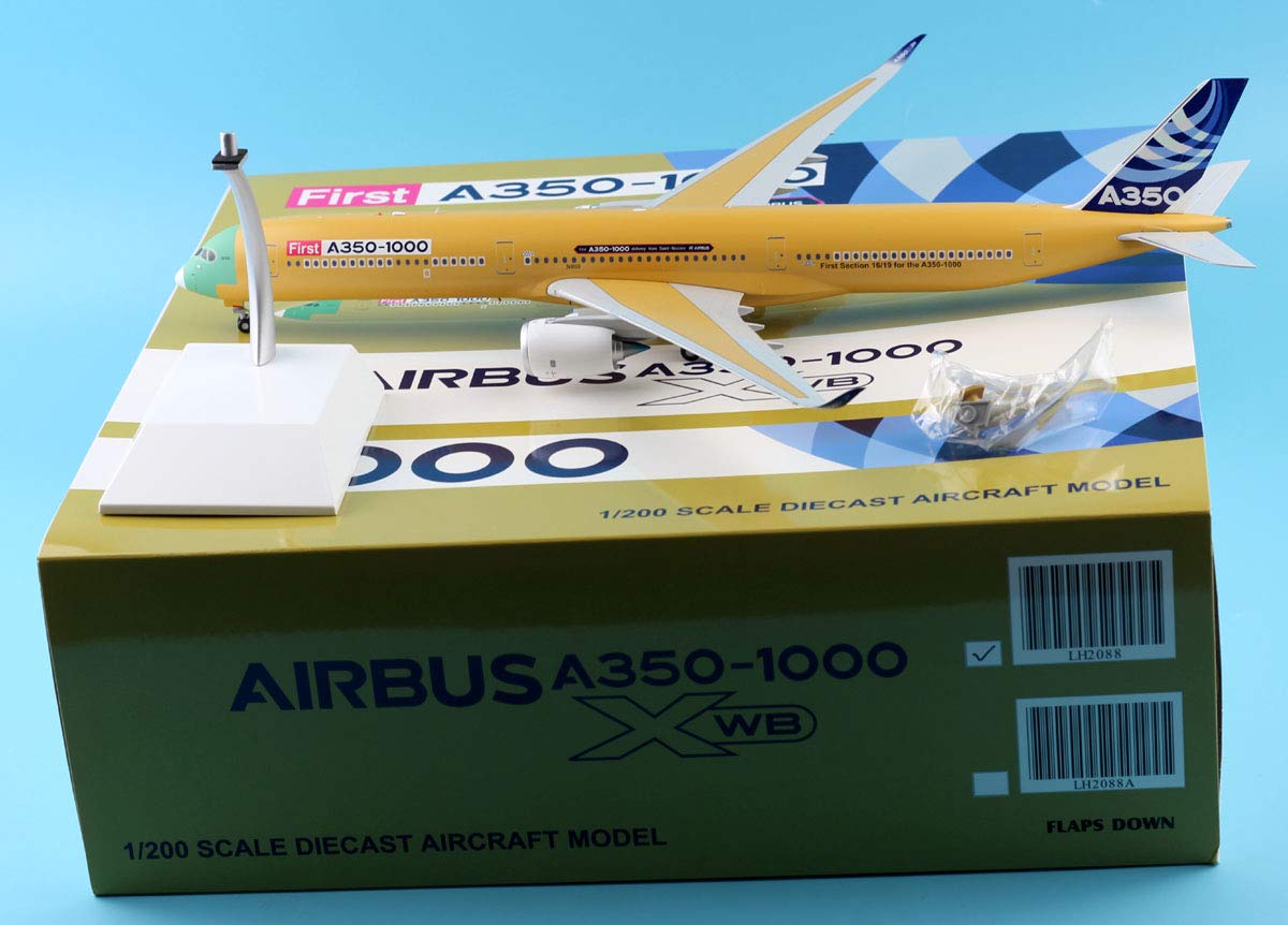 JC Wings 1:200 LH2088 Airbus A350-1000 House Color Plane Diecast Aircraft Jet Model Reg#F-WMIL