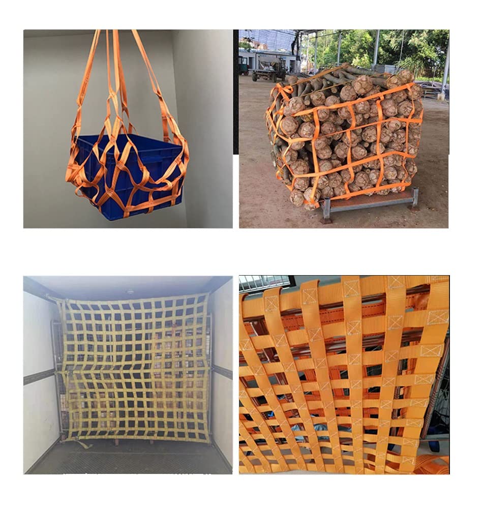 Zawiesia załadunkowe, podnoszenie netto podnoszące obciążenie netto 10X10 cm ciężka siatka worek ładunkowy pasy do podnoszenia transportu materiałów siatki podnoszącej