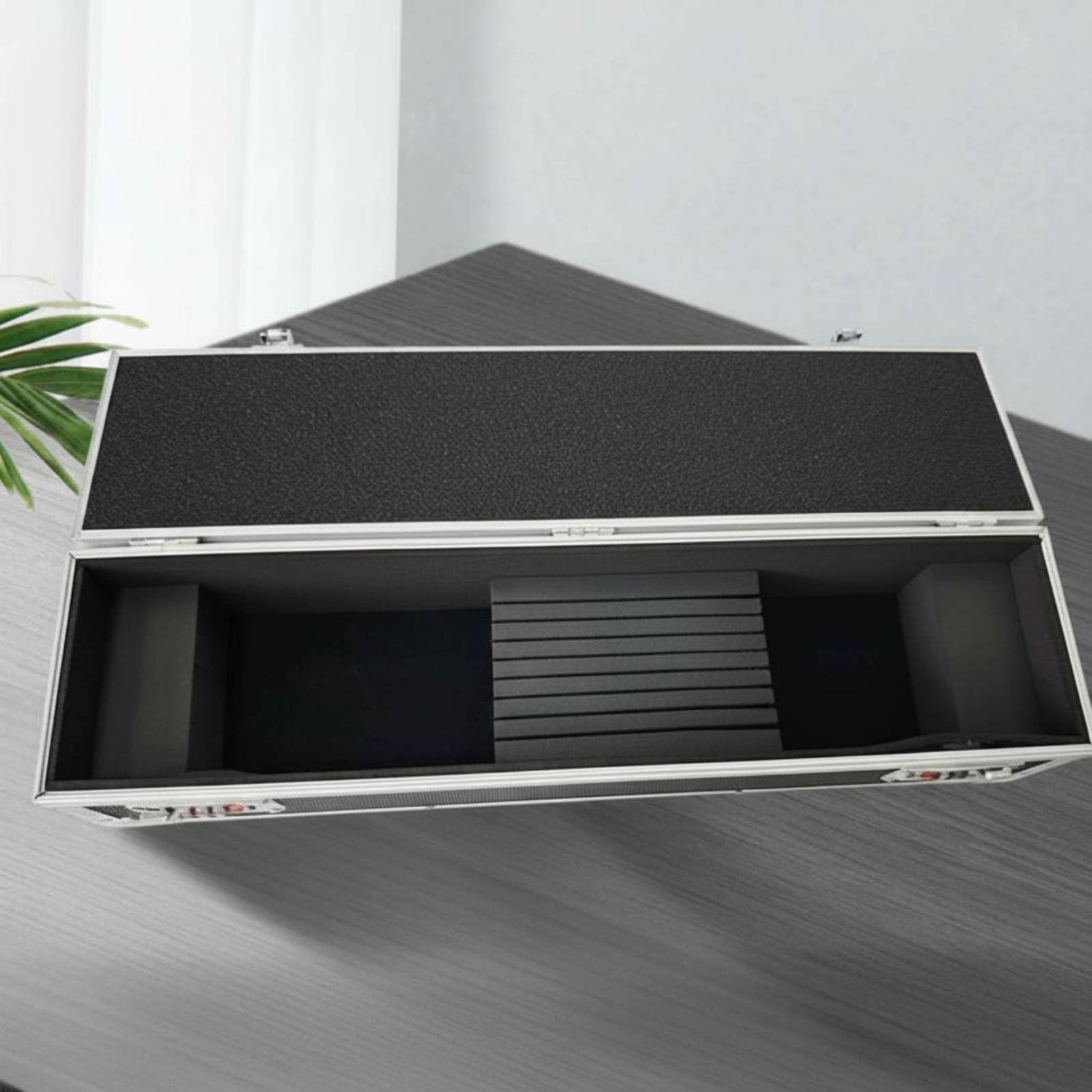Gralara Valigetta Attrezzi Portatile Cassetta Strumenti Bauletto Organizer con Serratura a in Lega di Alluminio con Struttura Rinforzata E Interno Imbottito Adatta per Officina Cantiere Riparazioni