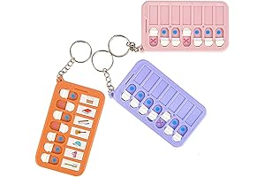 3-Pack Chore Planning Chart Keychains: Daily, Weekly Memo Checklist Boards