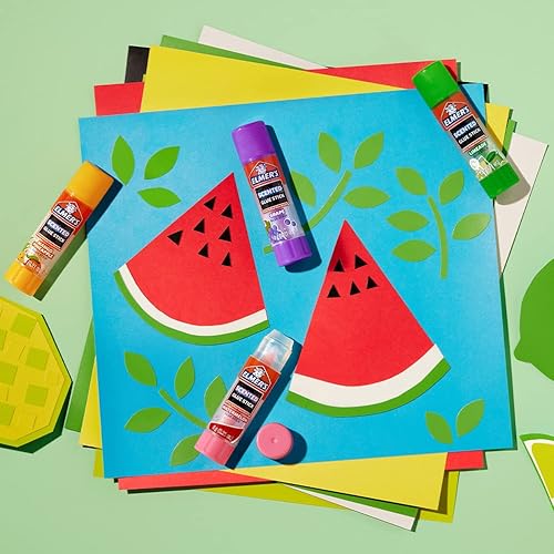 Miniatura 30 de Elmer's Barras de pegamento perfumadas, lavables, transparentes, variados, 0.21 oz, 6 paquetes de 4 (24 unidades en total)