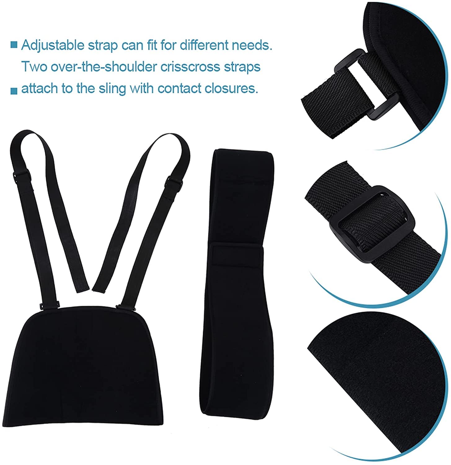 Cabestrillo para Brazo Soporte para Hombro Codo Hombro Fijación con Cabestrillo para Brazo Soporte para Articulación Ajustable Soporte para Fractura De Muñeca