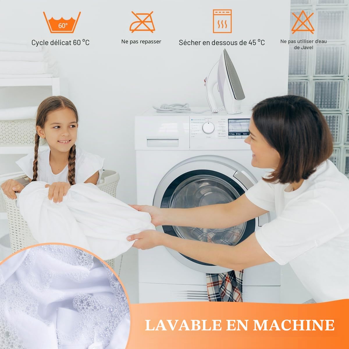 Drap Housse Table de Massage Imperméable 80 x 190cm Résistant à l'Huile Lavable Protection