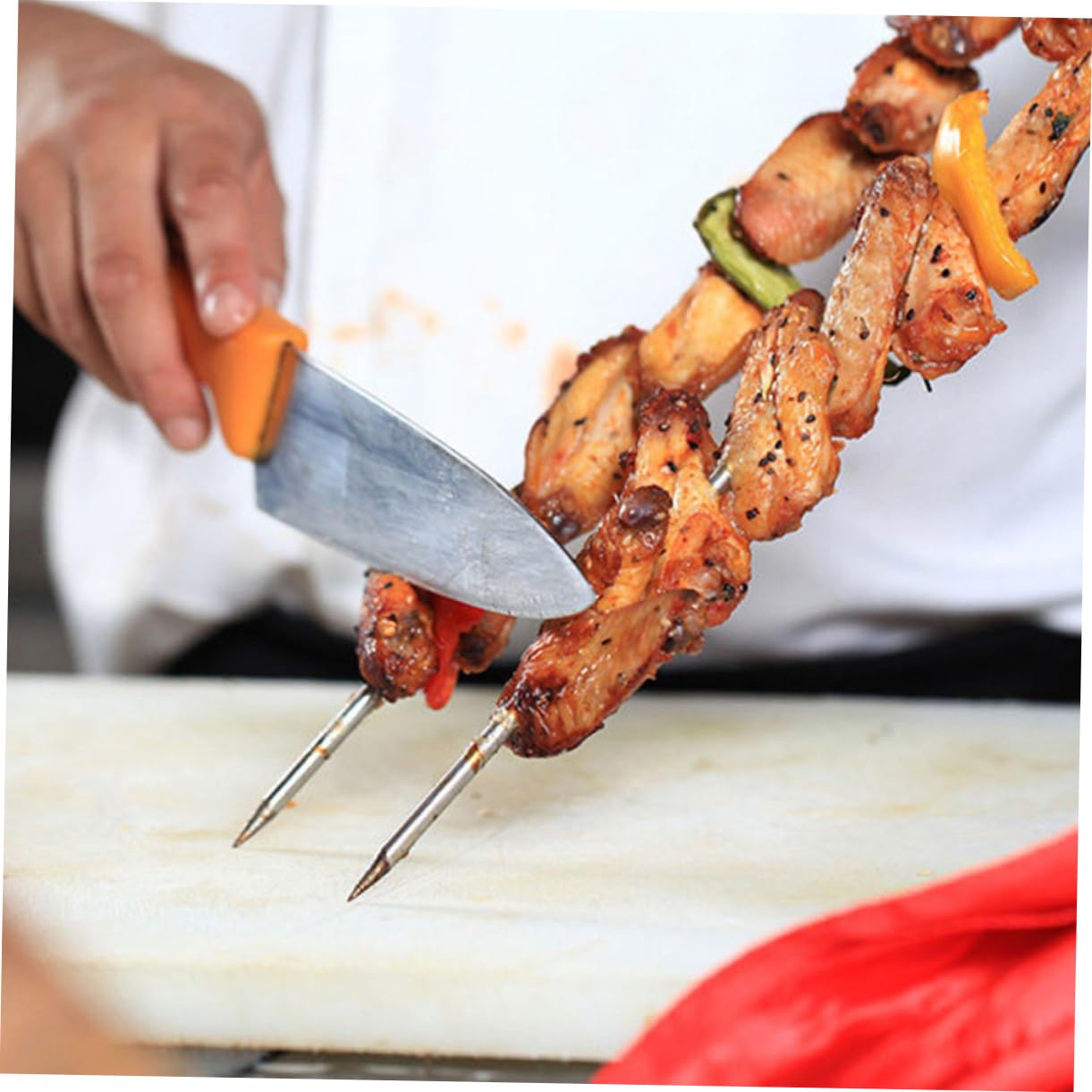 100piezas Brochetas Duraderas Inoxidable Para Barbacoa Utensilios Para Picnic Brochetas Color