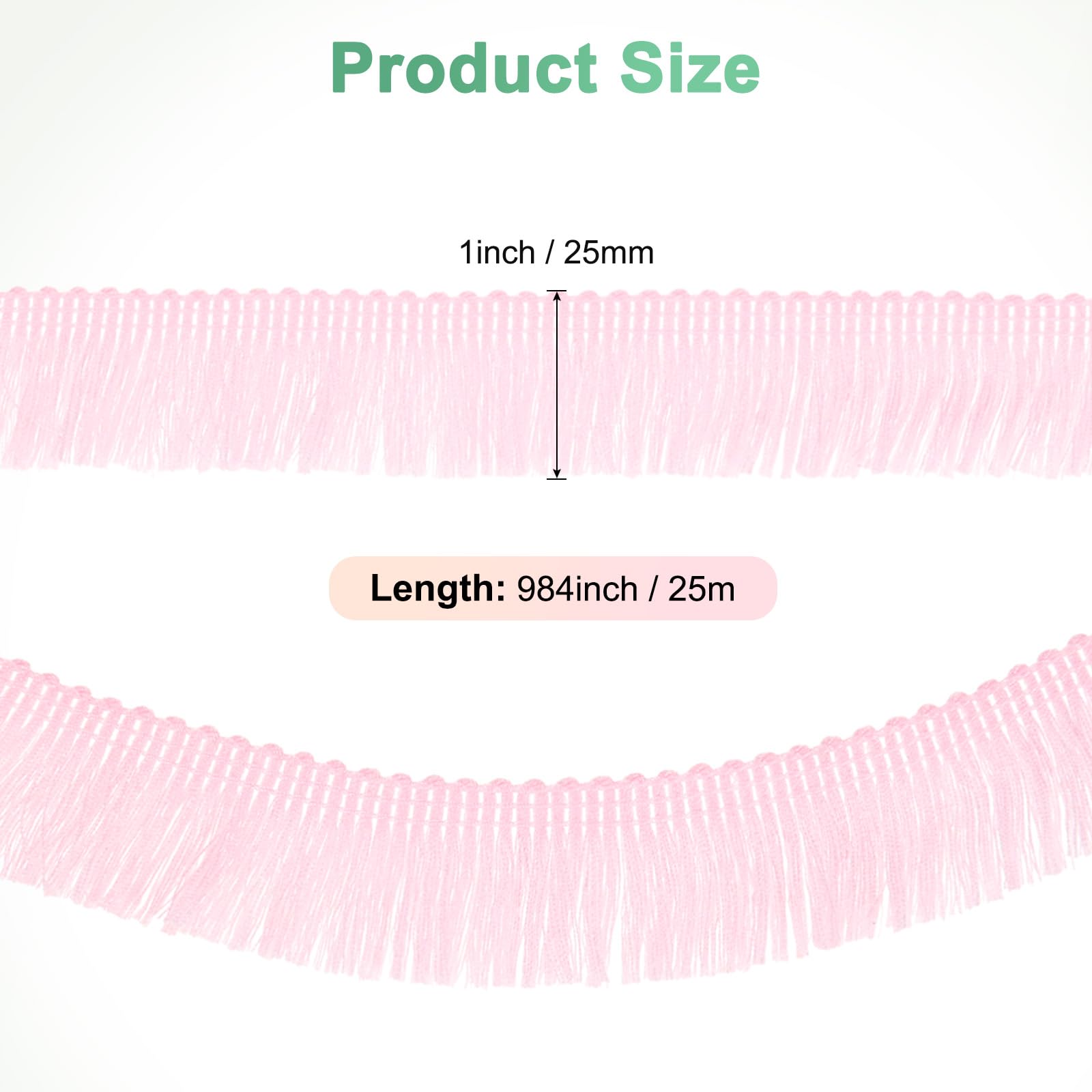 M METERXITY 27 Yards Tassel Fringe Trim - Image 3