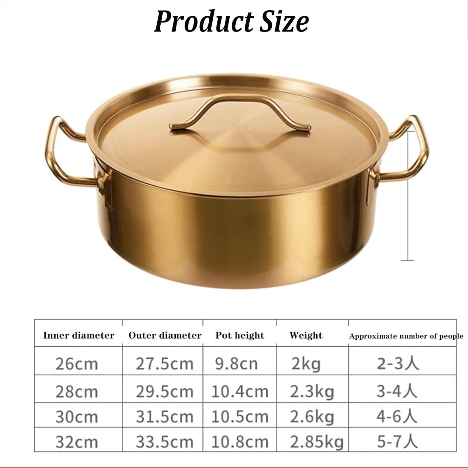 Commercial Double-Sided Hot Pot with Divider for Induct Cooktops & Gas Stoves – 30CM inless Steel Shabu-Shabu Soup Pot, C Soup Basin, Cookware