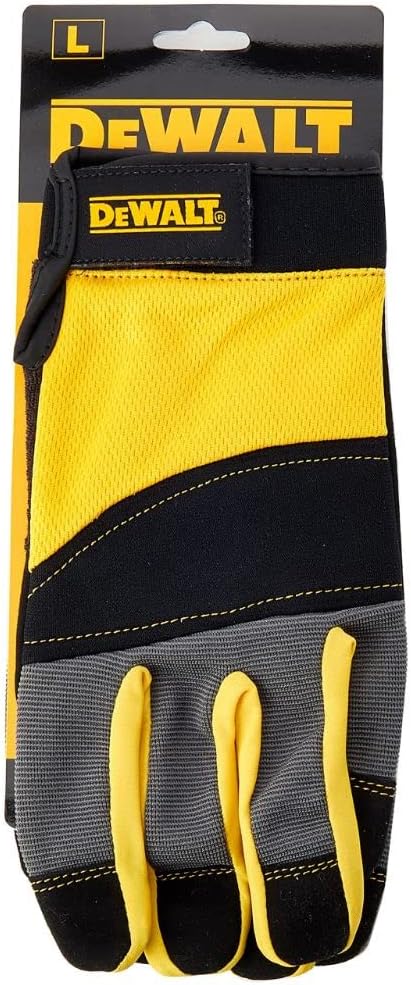 Dewalt dpg215l – SecureFit Full Finger Protection Gloves, Reinforced (Size L) Black