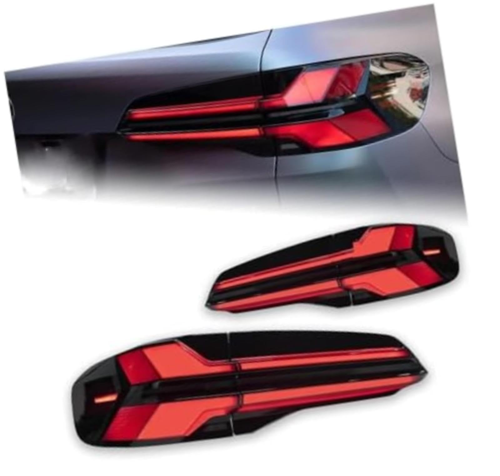 Dla BMW X5 G05 światło tylne 2018-2022 tylna lampa Drl montaż reflektorów kierunkowskaz zestaw do cofania samochodu Lampka sygnalizacyjna w lusterku bocznym (For 2018 (For 2018 2022)