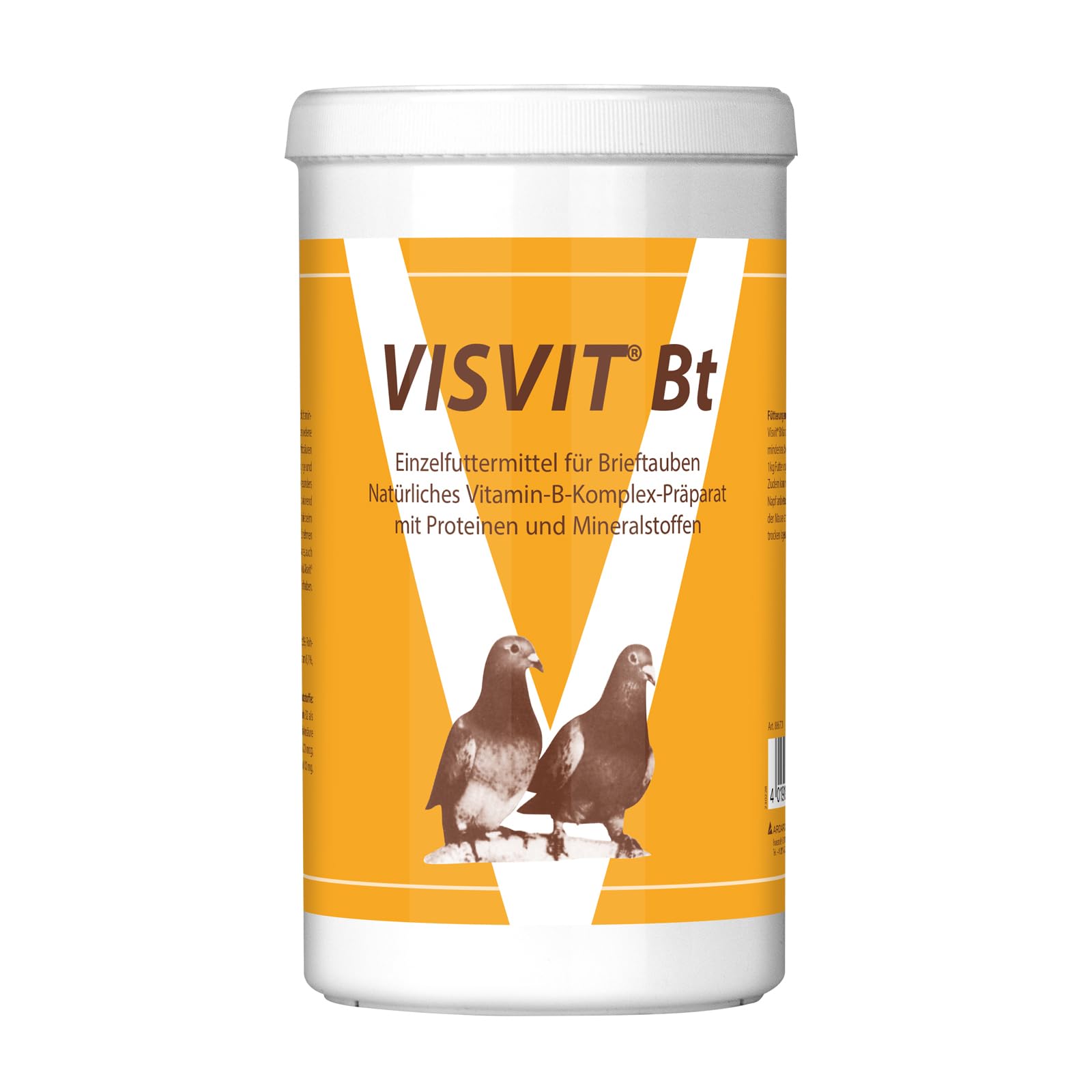 Quiko Visvit Bt 600g - Bogata w witaminy pojedyncza karma dla gołębi pocztowych.