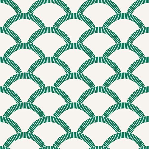 Tempaper Papel pintado de mosaico verde esmeralda extraíble 2