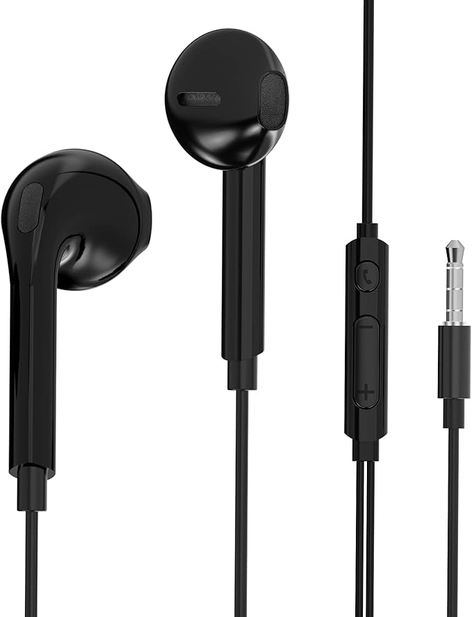 Betron Earphones Wired in Ear Headphones with Microphone Volume Control