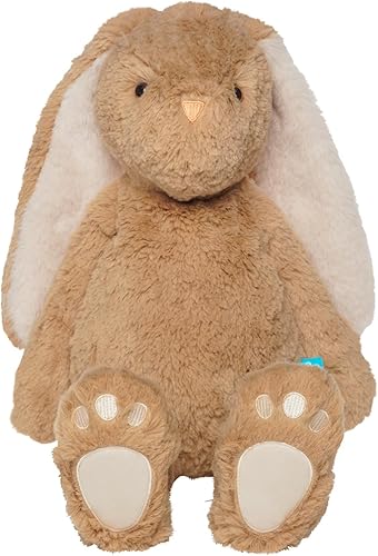 Manhattan Toy Willow The Coffee & Beige Snuggle Bunnies - Animal de peluche de 12 pulgadas con detalles bordados