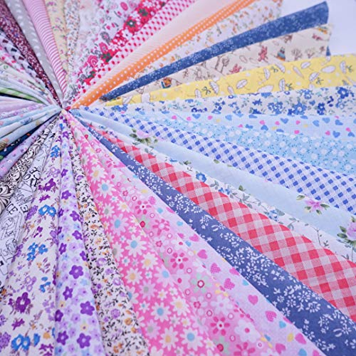 Tissu patchwork en coton de qualité Phantomon | 50 carrés de couture durables - 3