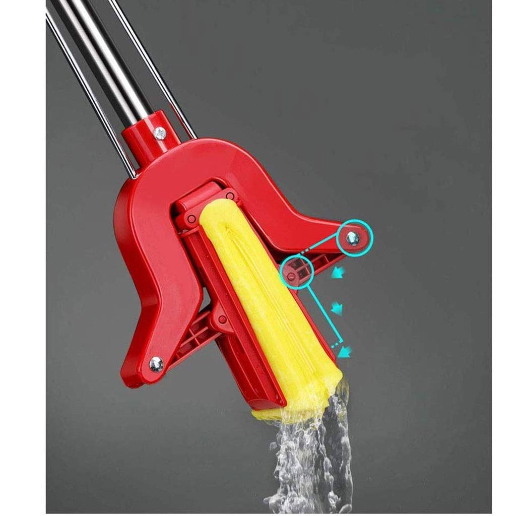 Fregona de Microfibra Limpiador de fregona de Piso de Microfibra Reutilizable con Mango Extensible para Piso de Madera Dura