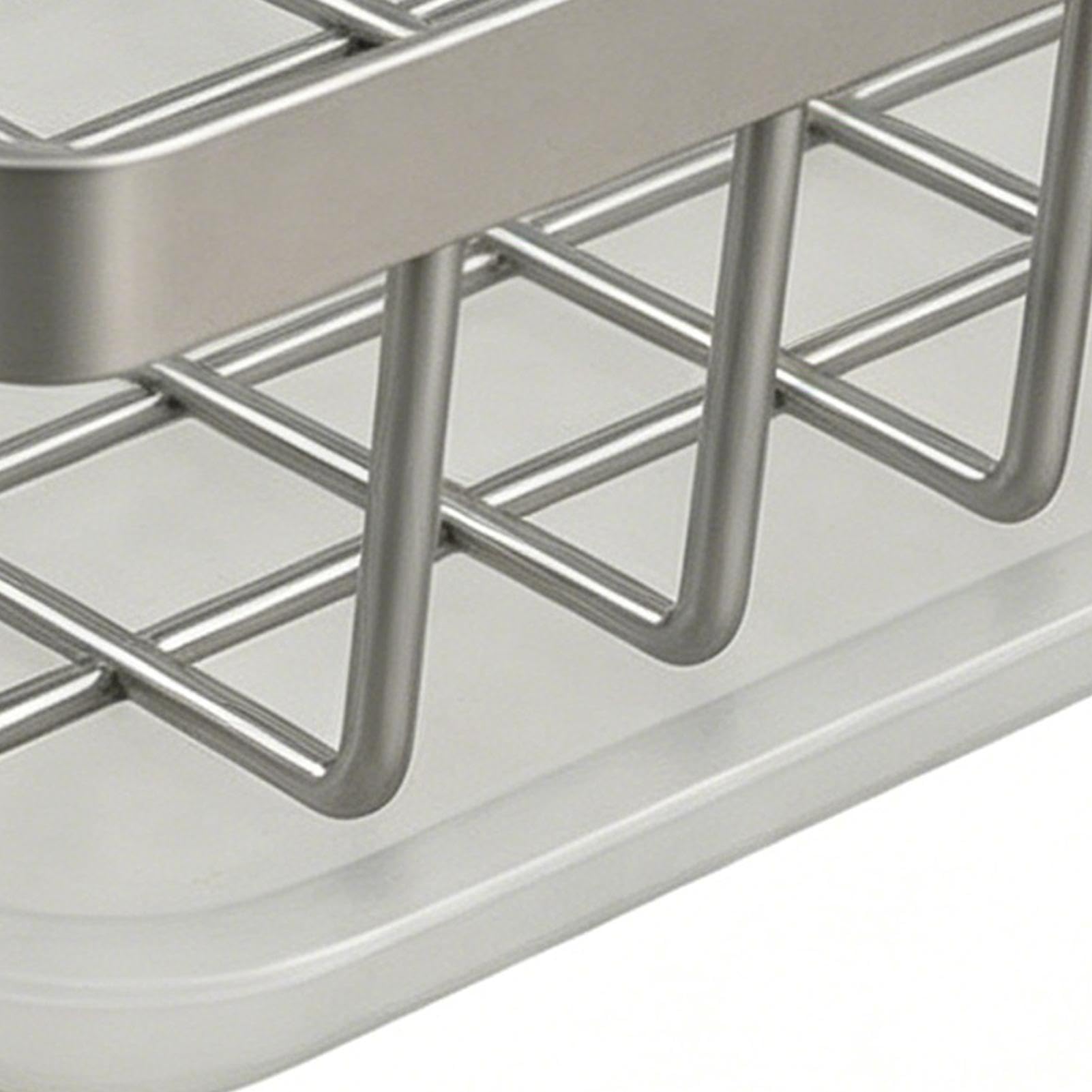 Escurridor de Vasos de Vidrio Estante de Acero Inoxidable de Dos Niveles | con Bandeja de Antihumedad para Especias para Tazas de Café, Platos y Botellas en Cocina,