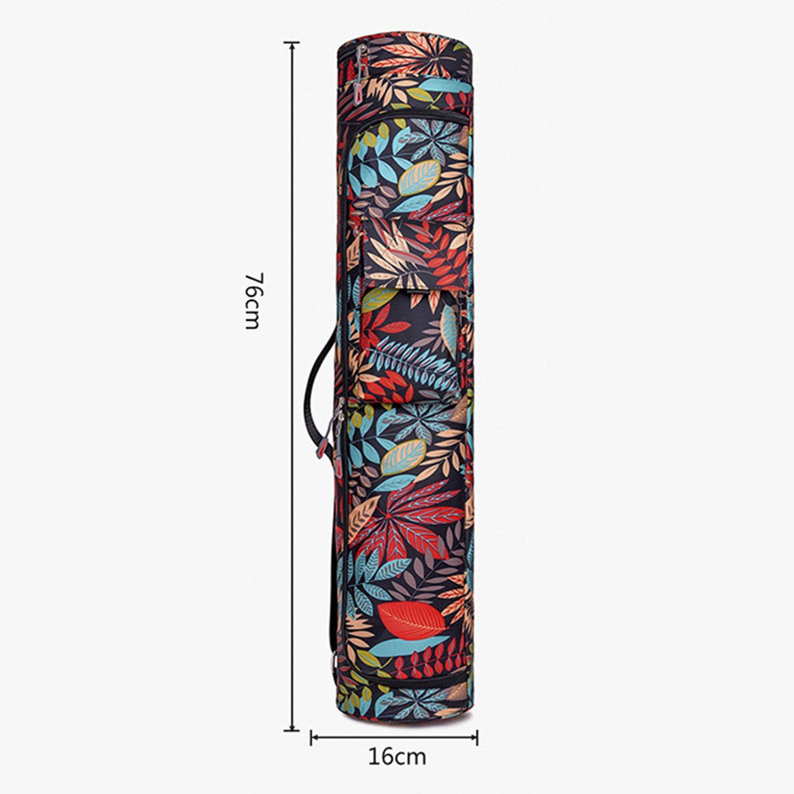 Mat Bolsa de Almacenamiento Portátil con Correa Ajustable y Cierre de Cremallera Flexible Mochila Lavable de Textil Oxford Funda Protectora para