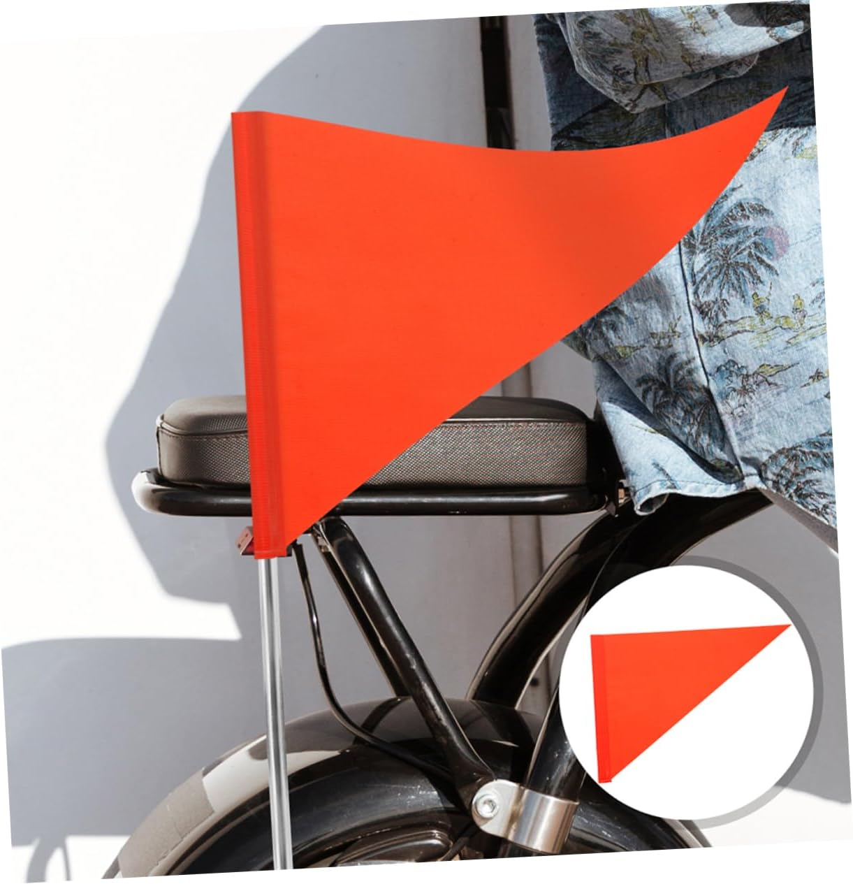 SUPVOX 10pcs Bicycle Safety Flags for High Visibility Warning Pennants for Bikes Scooters and Strollers Easy to Install Enhance Safety and Visibility Outdoors