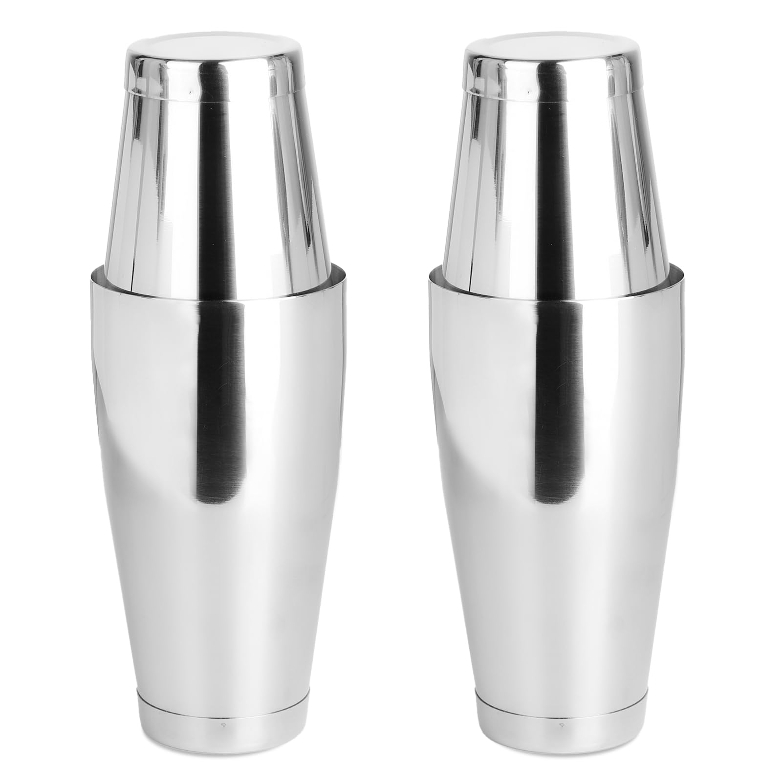 4 Pcs Bar Shaker Cocktail Shaker Boston Cocktail Shaker Martini Shaker Mixer Basic Tool Cocktail Shaker Set Stainless Steel Bar Shaker for Bartender (2 pieces 18 oz and 2 pieces 28 oz)