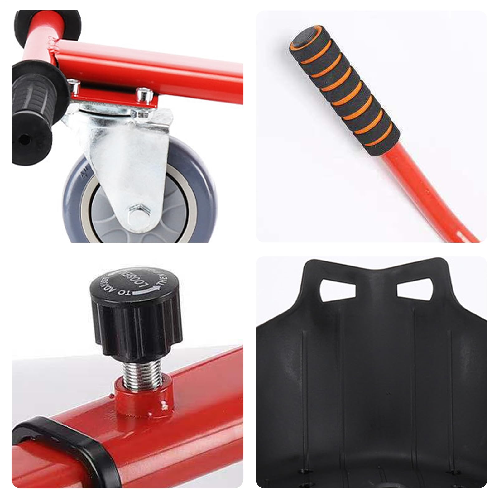 Sedile per kart per Hover Board, sedile per kart Hoverboard | Supporto per kart al passaggio del mouse con lunghezza del regolabile, generali per, monopattini adatti per