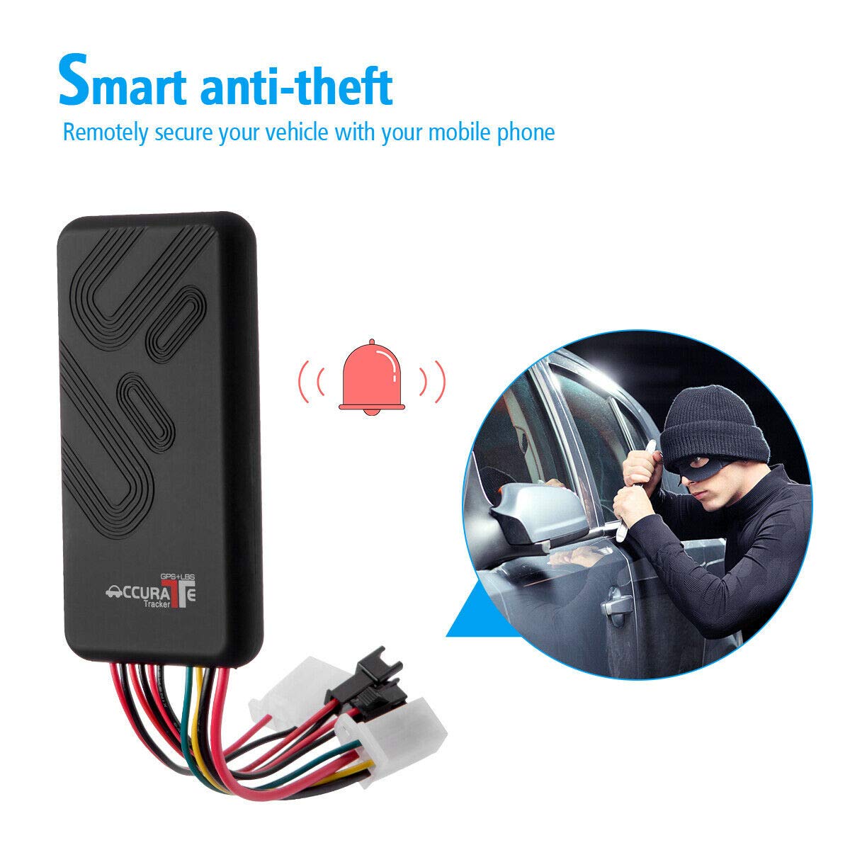 Riloer Samochód GPS Tracker GSM GPRS lokalizator pojazdu pilot SMS śledzenie wybierania alarmu