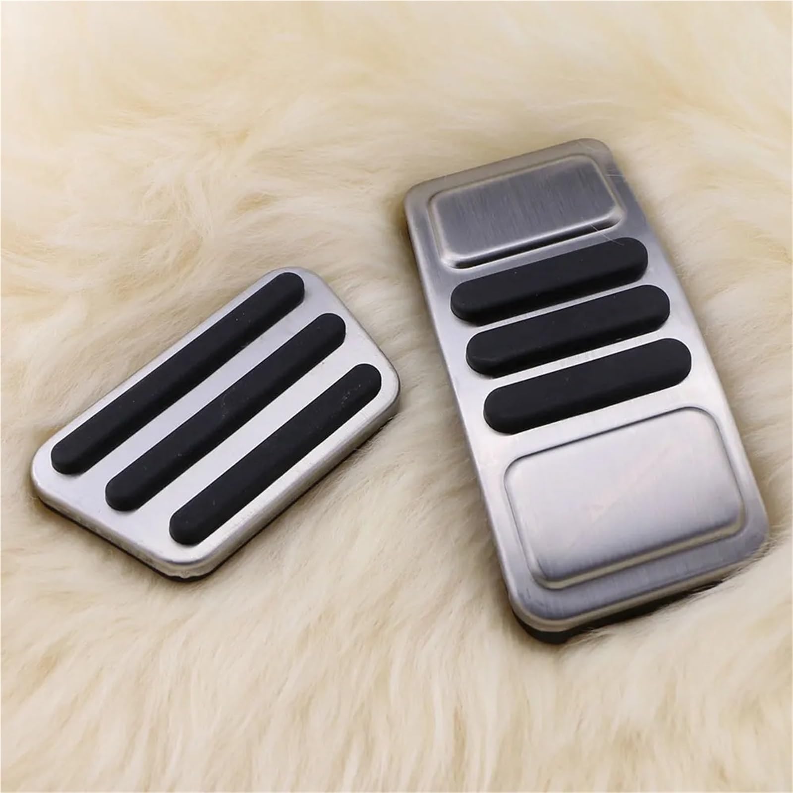 Cubierta pedal embrague Para Mustang 2015-2021 AT Reposapiés Pedale Almohadillas Auto De Acero Inoxidable Pedales Coche Pedal Acelerador Cubierta Pedal Freno