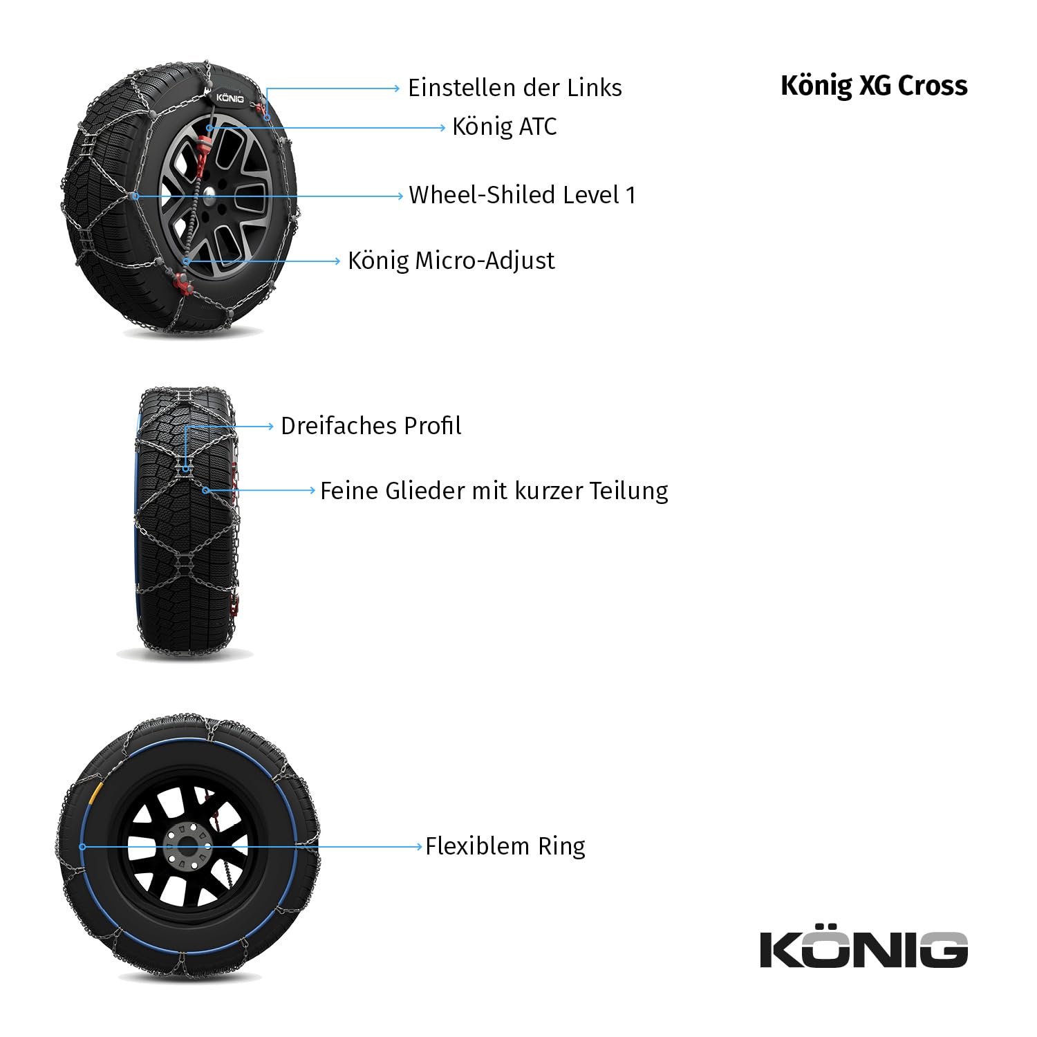 KÖNIG XG CROSS 248 - Schneeketten