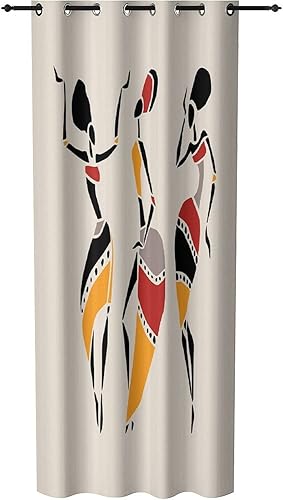 Miniatura 2 de Cortinas de puerta para privacidad de puerta, cortina africana con ojales, juego de bailarines africanos, vestidos tribales para fiesta, carnaval,
