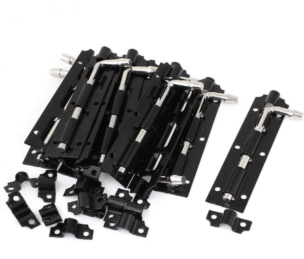 New Lon0167 12Pcs Hardware Featured 2.95" Length Silver reliable efficacy Tone Door Window Latch Lock docking connecting Bolt(id:f9d 81 82 9c1)