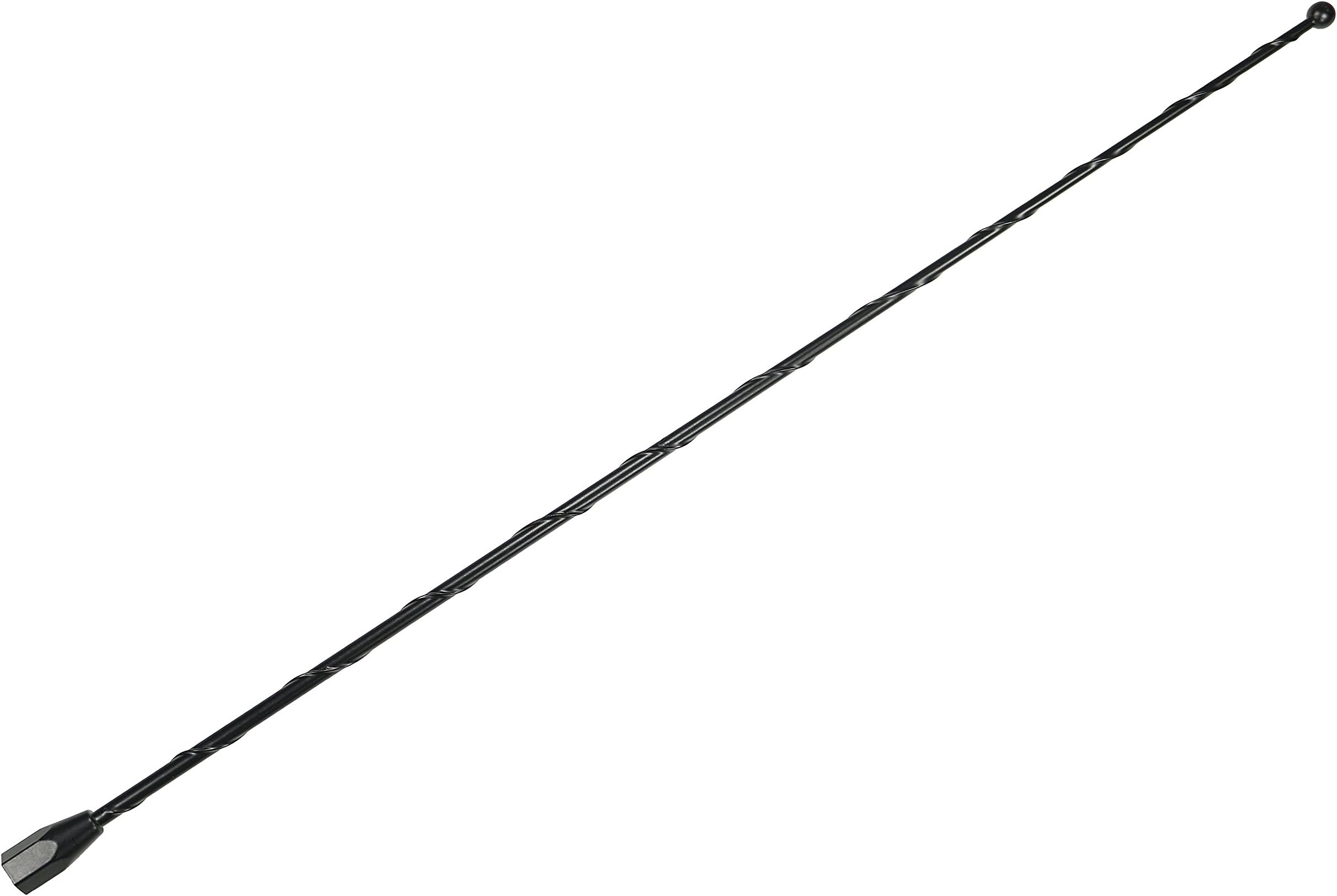 AntennaMastsRus - 15 Inch Black Antenna is Compatible with GMC Sierra 1500 (1985-2005) - Spiral Wind Noise Cancellation - Spring Steel Construction