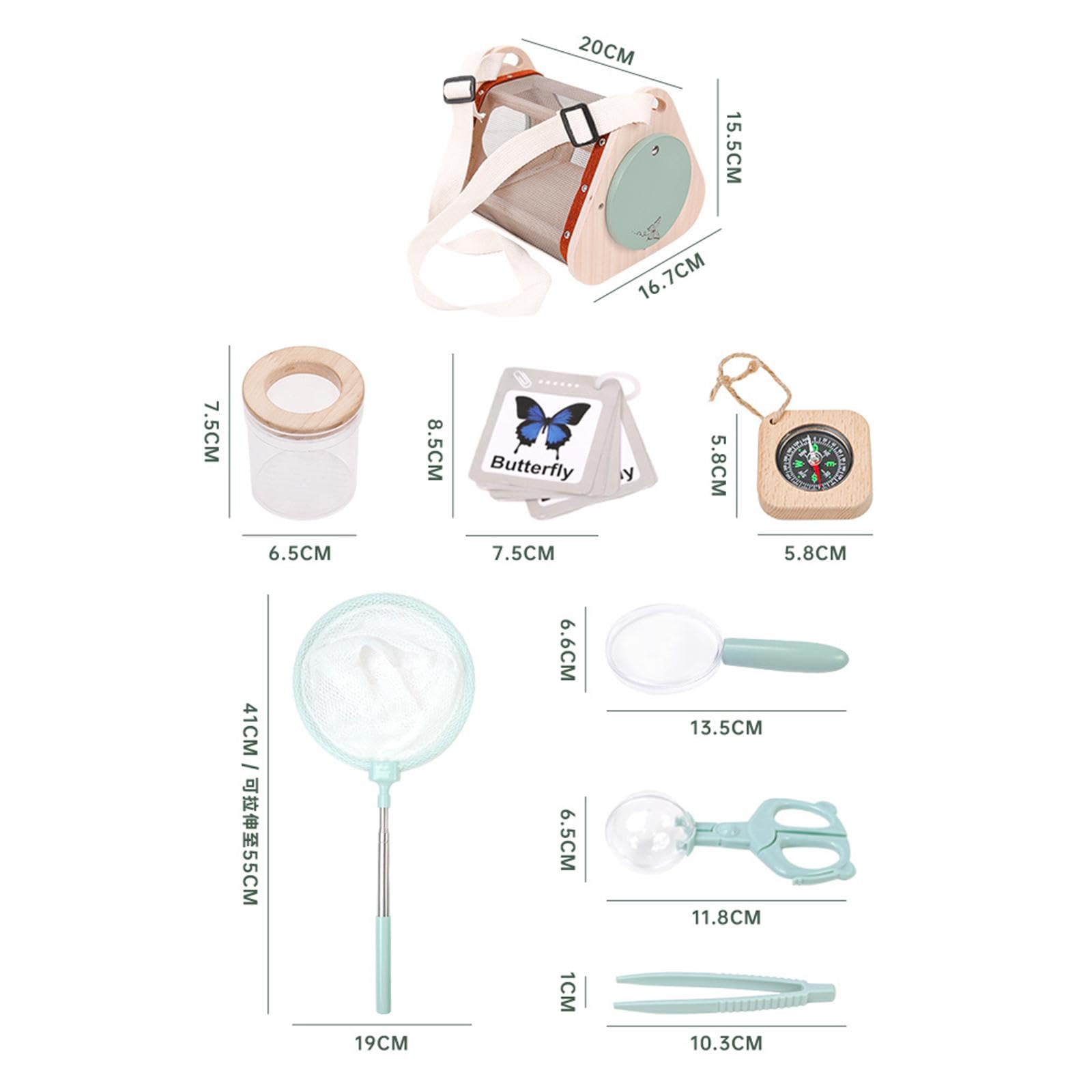 Amagogo Kit de exploración, Kit de Captura, Estuche de colección, educativa científica para niños, contenedor de observación, Juego de exploración