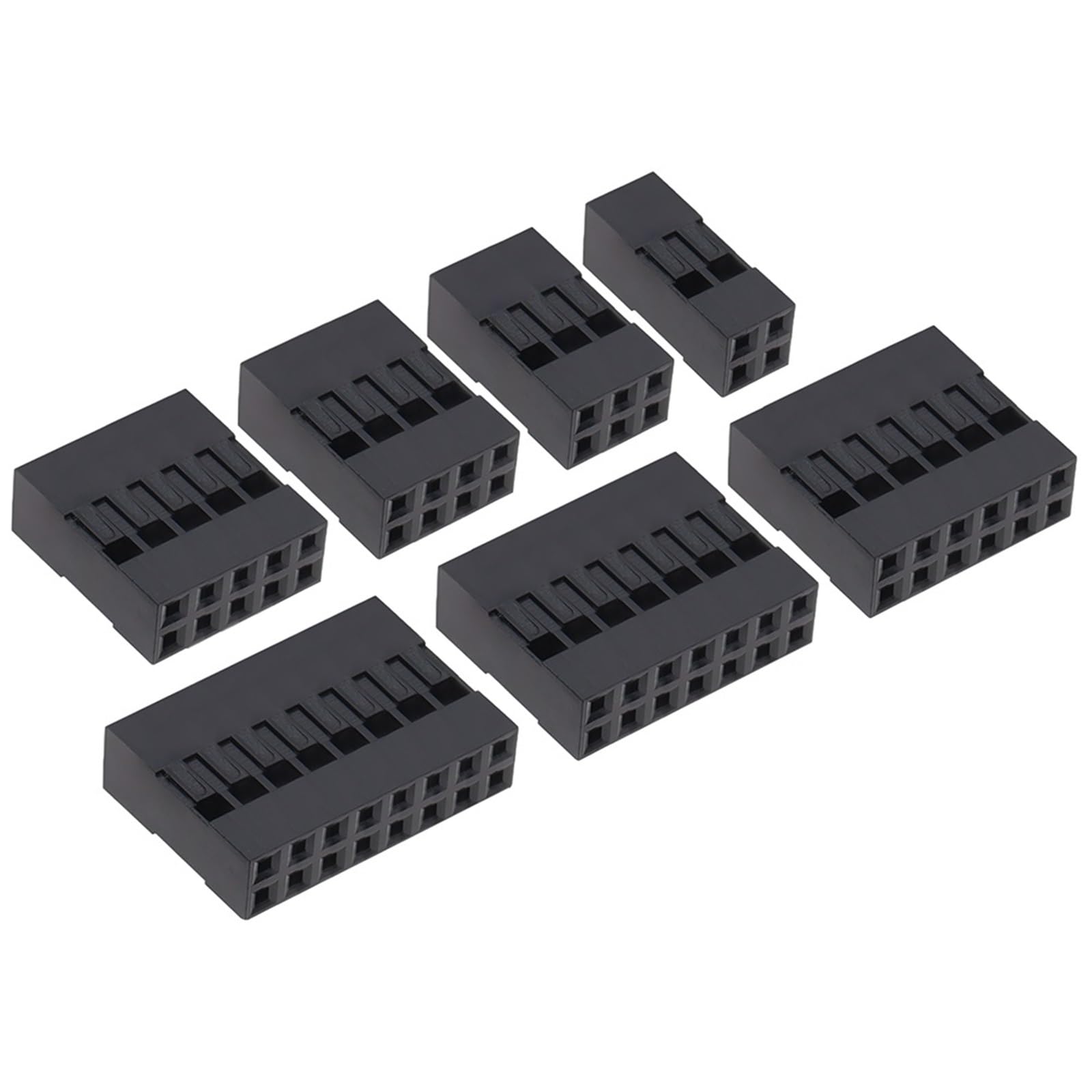 Carcasa de plástico aislante de 2,54 mm para cable doble con formato rígido 2x7Pin 5
