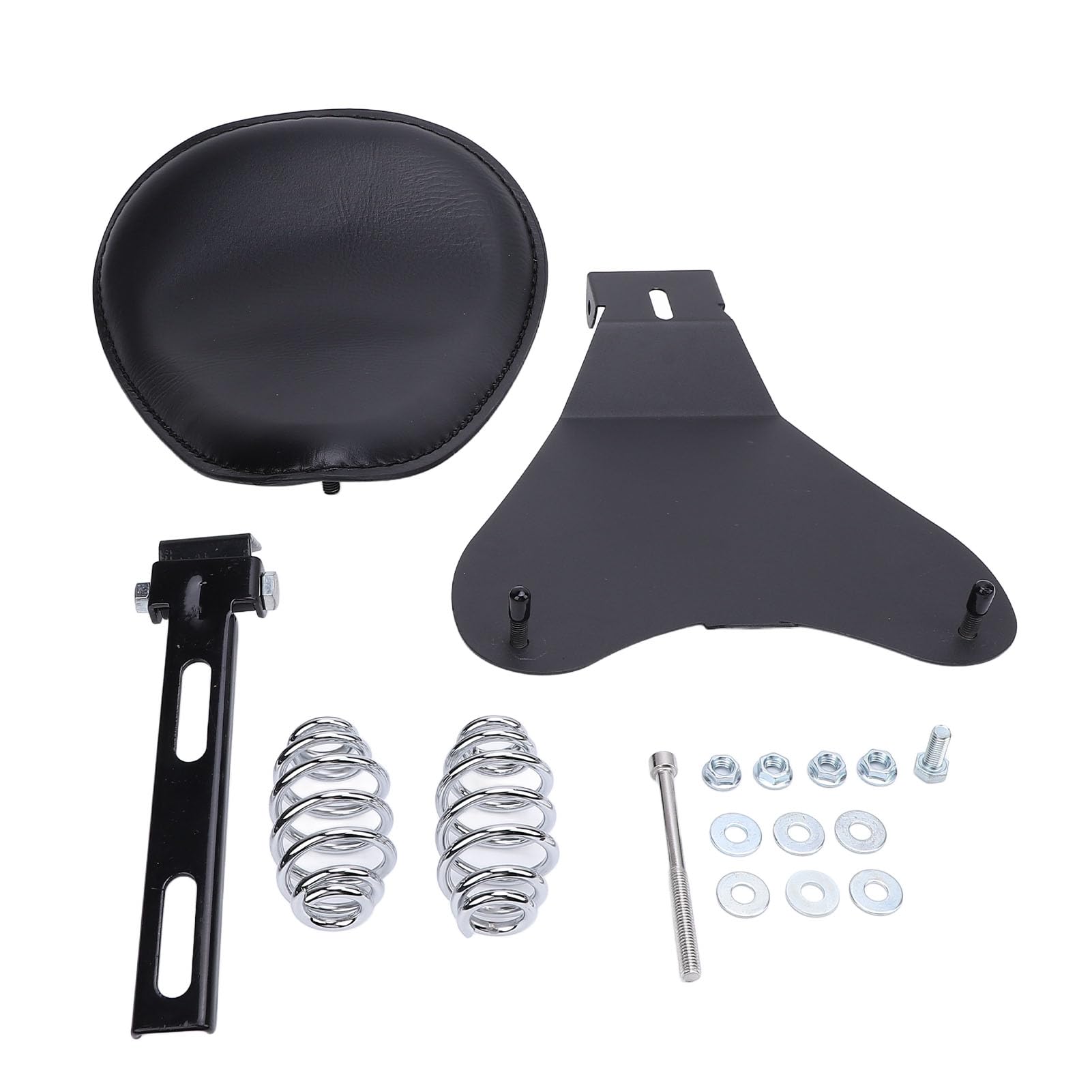 Generic Sprężyna Motocyklowa Pasująca do Siedzenia z Trwałym Stalowym wspornikiem. Mocne Wsparcie dla Motocykli Cruiser 1 Jednostka (BLACK)
