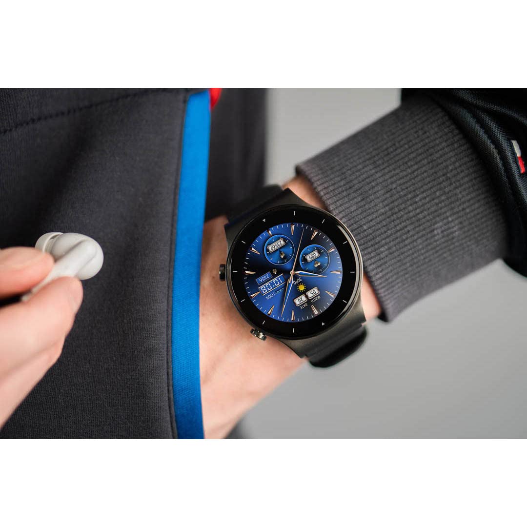 Abyx Montre Connectee Spark 2 - Appels Depuis la Montre - Stockage Musique Integre - Ip67 - Noir