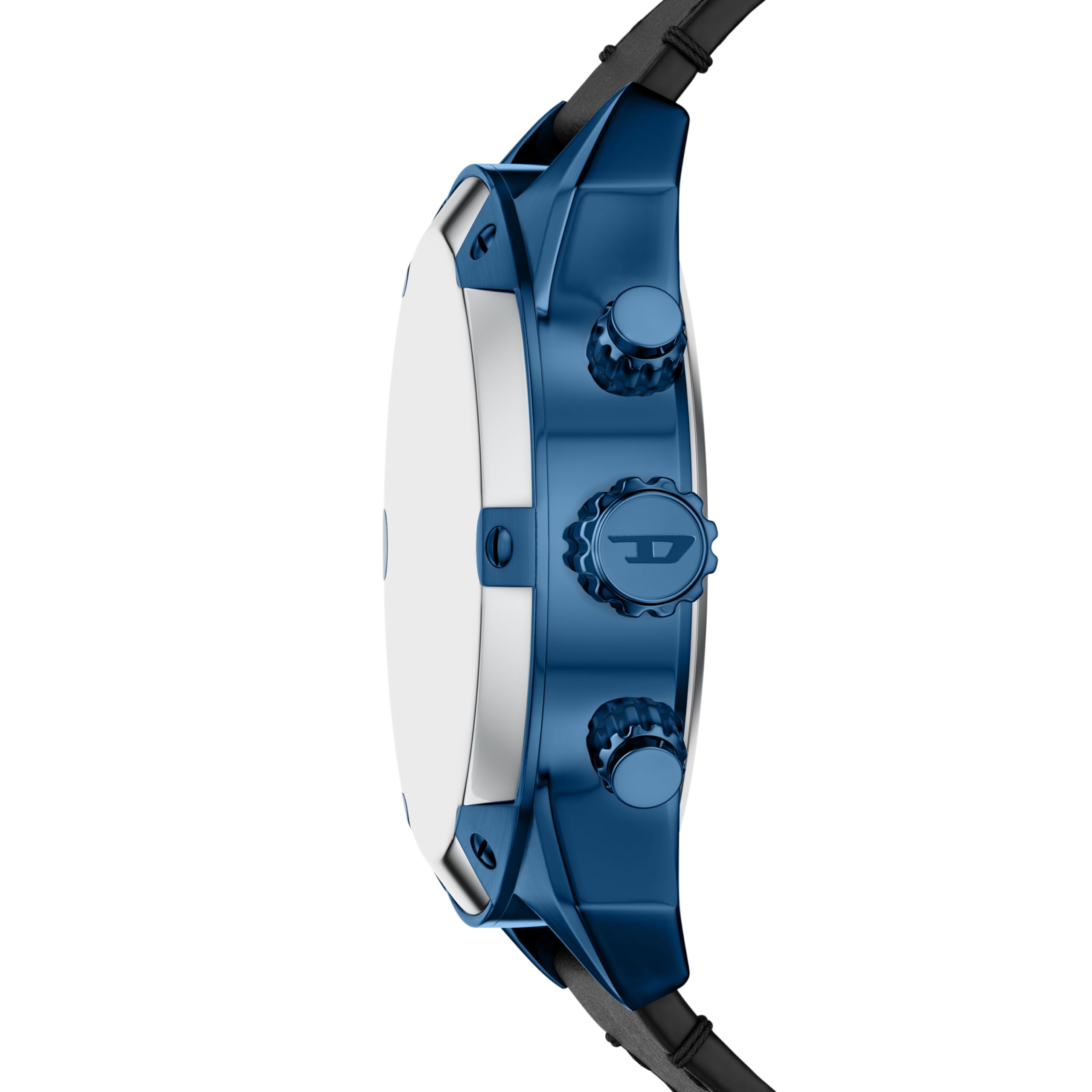 Diesel Spiked Hombre Reloj de 49MM de Acero Inoxidable Azul, DZ4703