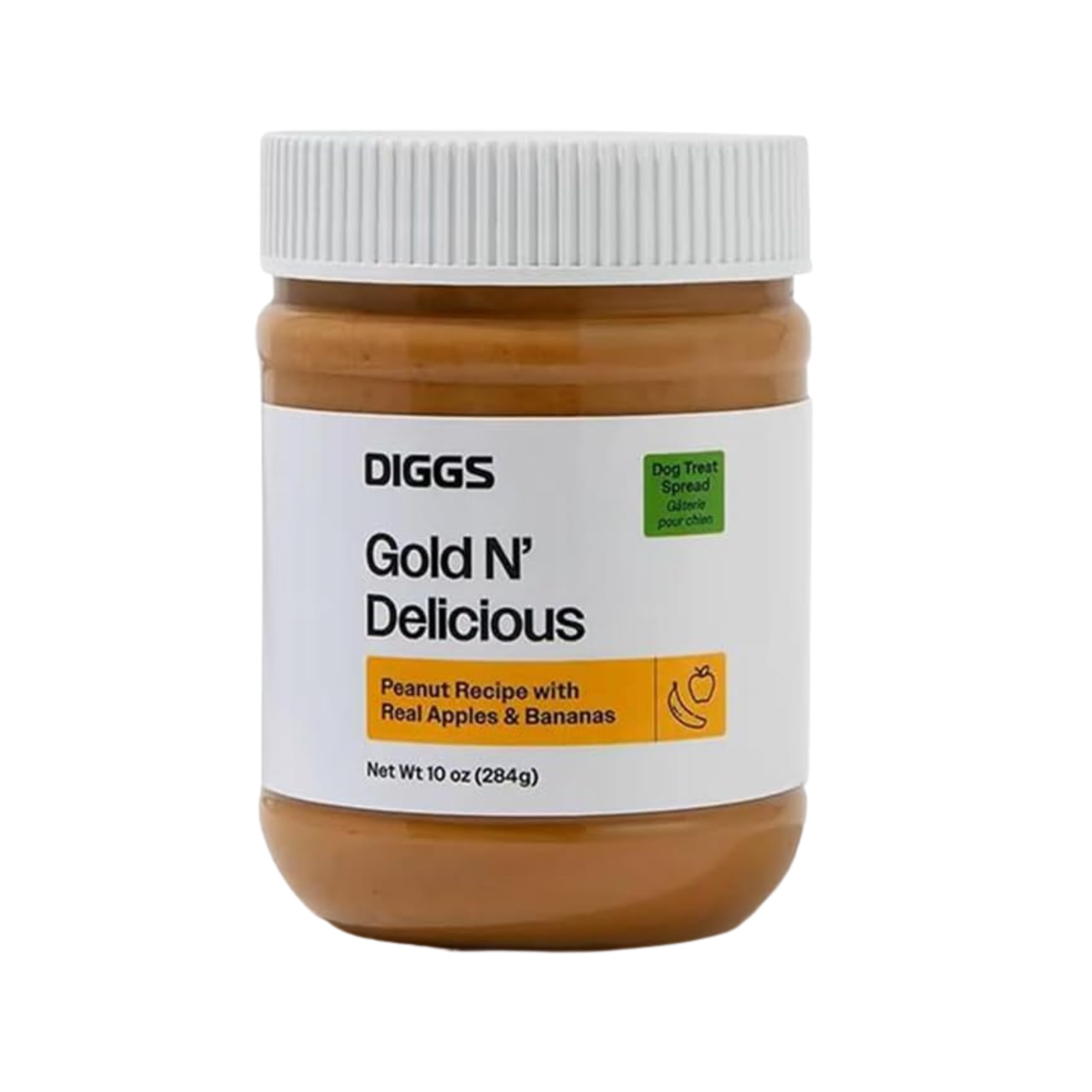 Diggs Spreadable Dog Treat - All Natural Plant Based Treat for Dogs - Ideal Food Topper or Filling for Groov Pet Crate Licking Toy (Gold'n Delicious)