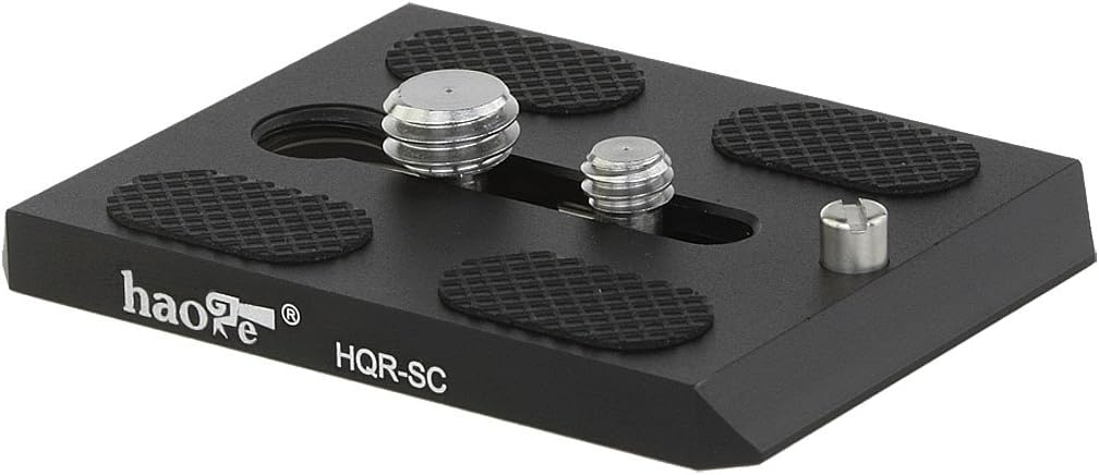 Haoge HQR-SC Camera QR Quick Release Plate for Sachtler Video 14II, DV 2, DV 4, DV 6, DV 8, DV 8/100, DV10 3+3, DV10 5+5, FSB6T, FSB8T, FSB10T Tripod Fluid Head Replace Touch & Go Plate S