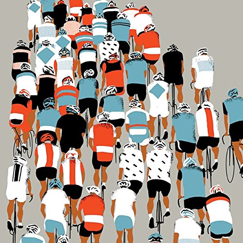 Tracks Publishing The Peloton (Tour de France Bike Race) ~ Blank Birthday/all Occasion Art Card