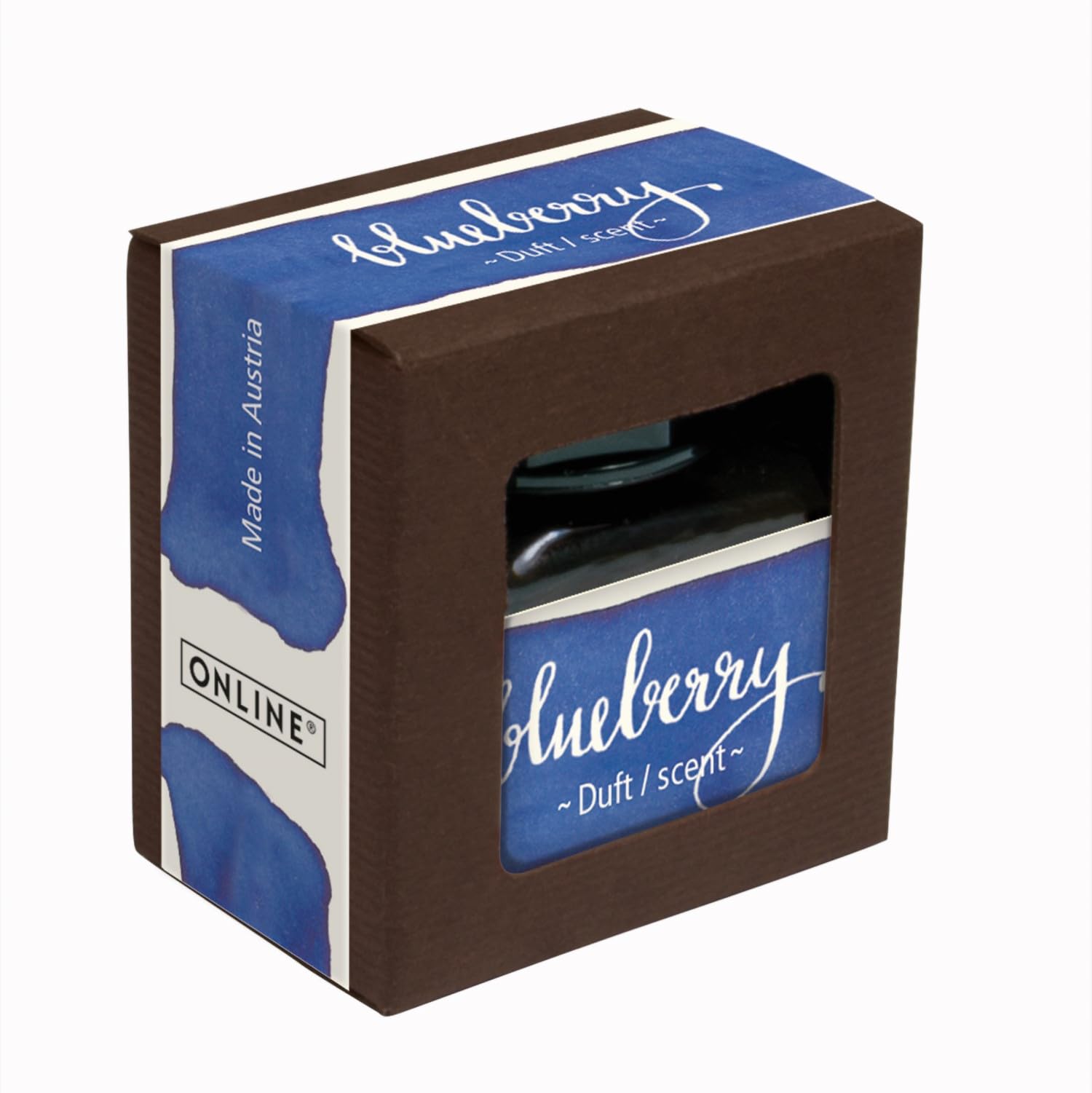 ONLINE Atrament zapachowy Blueberry, kałamarz niebieski 15 ml, kolorowy atrament do kaligrafii, ręcznego pisania, kałamarz do konwertera, tusz zmysłowy na bazie wody