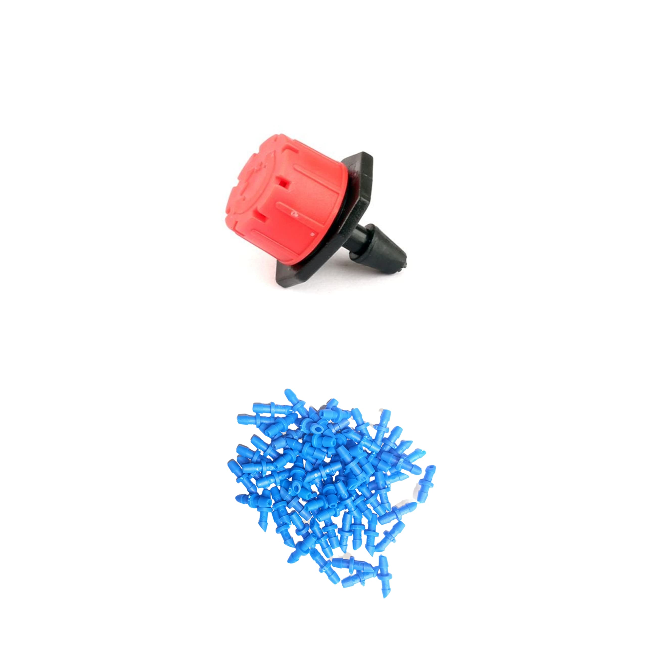 NEXTGEN AGRO Drip Irrigation Accessories RED Adjustable Emitters (Dripper) and Pin Connectors (Emitters -100pcs/Pin Connectors-100pcs) (B09YLL31KB) Amazon Price History, Amazon Price Tracker