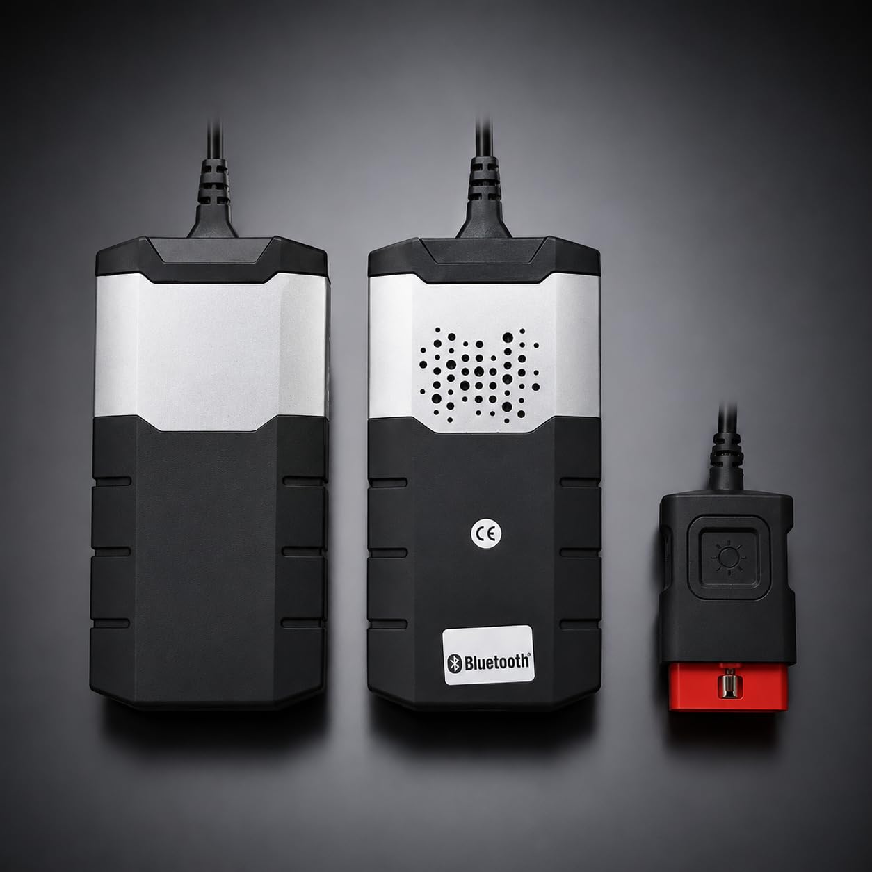 Skaner diagnostyczny OBD2 DS150E Bluetooth do samochodów osobowych i ciężarowych 12 V/24 V | OBDII/EOBD Awaryjne Czytnik | Kompatybilny z systemem Windows | VCI Multibrand
