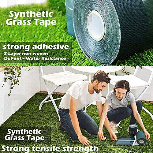 LATERN Artificial Grass Jointing Tape, 15cm x 10m Self Adhesive Joining Turf Tape Fixing Synthetic Lawn Seaming Tape for Connecting 2 Pieces Fake Grass Carpet - Image 5