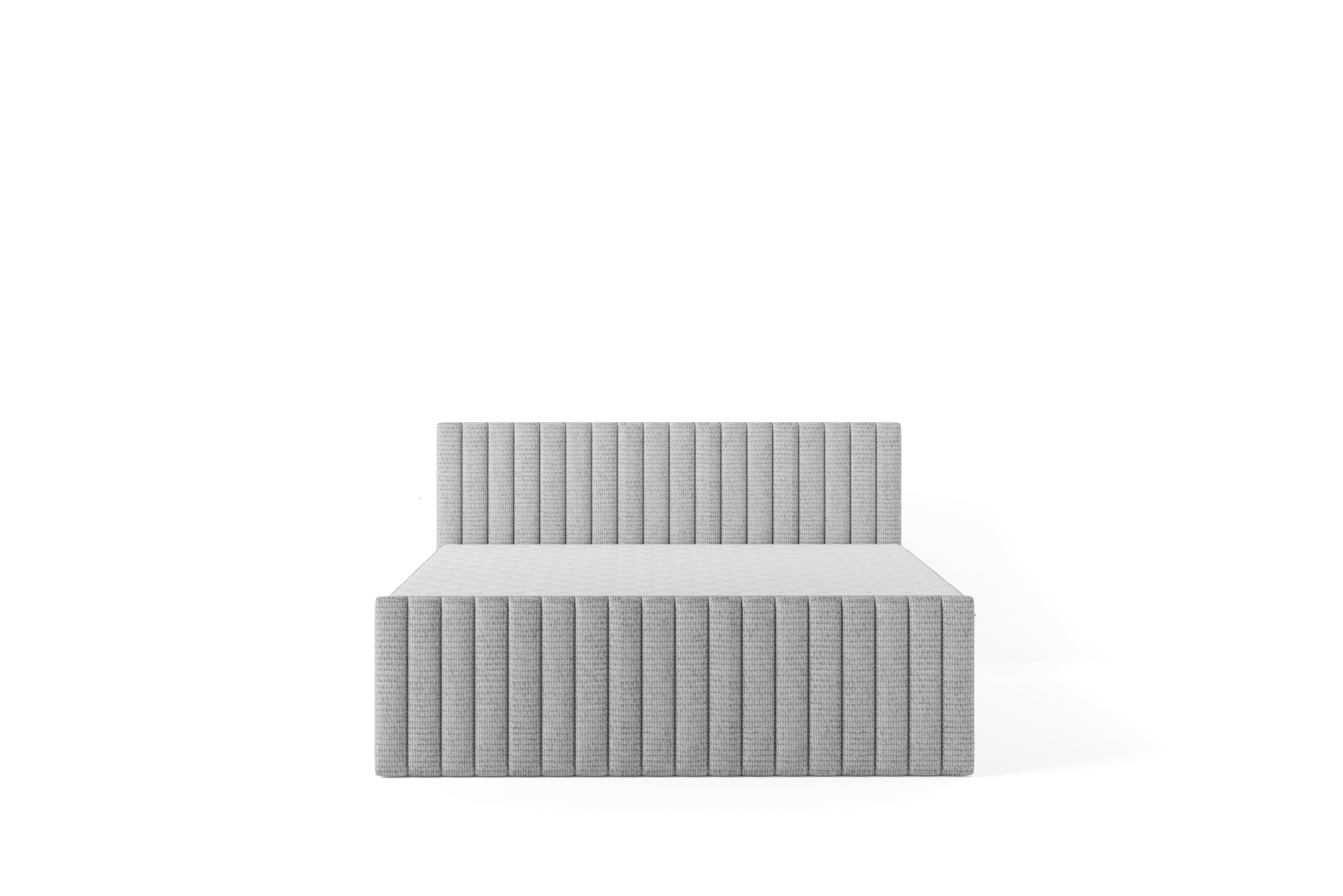 Boxspringbett 160x200 cm, Bett mit Matratze H3 und Stauraum, Polsterbett mit Bettkasten, Boxbett 160x200 Komplett, Doppelbett mit Bonell-Matratze, Bett für Schlafzimmer VIVO