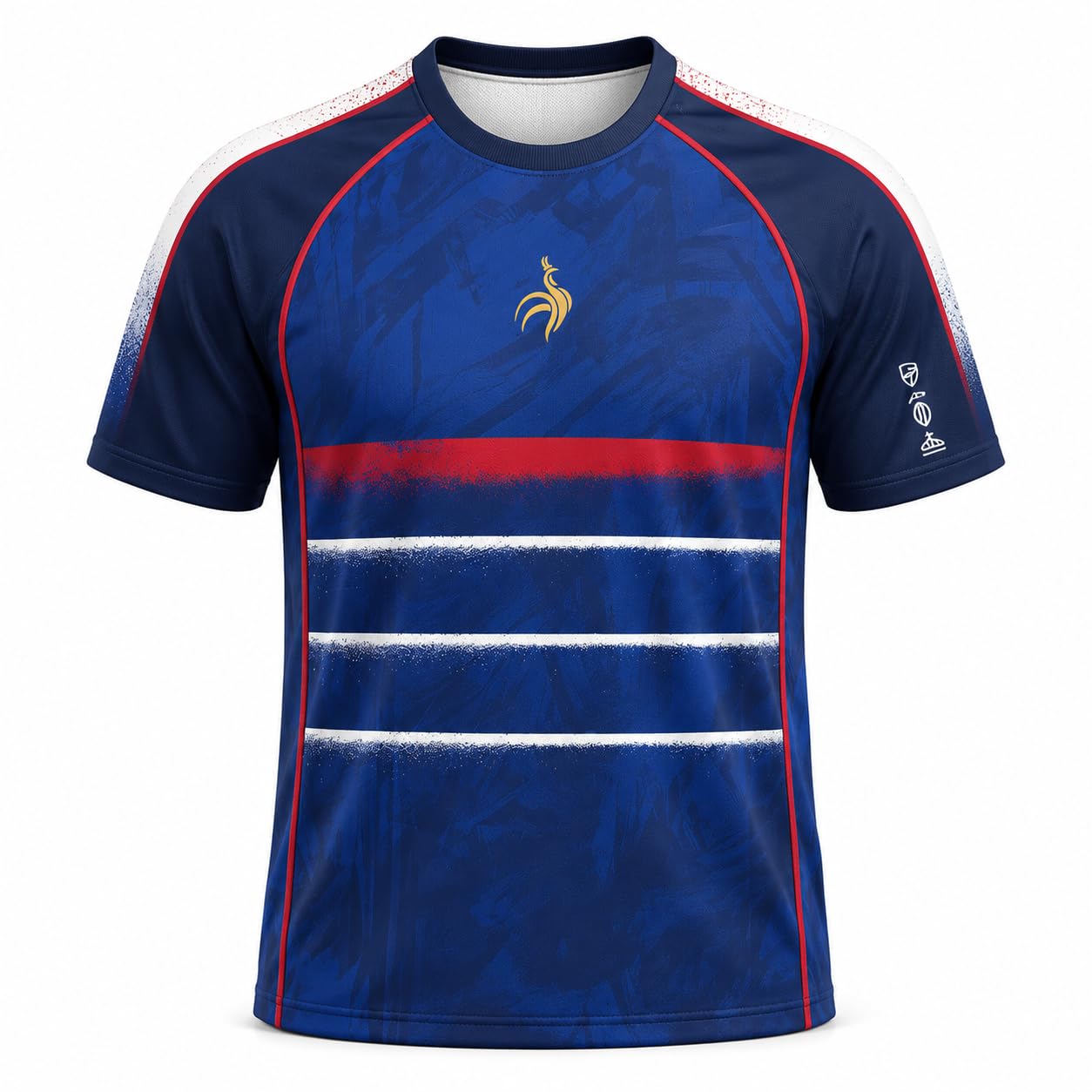 Maillot France Style Équipe Nationale – Hommage Zizou N°10 – Bleu Blanc Rouge – Design Collector – Maillot Football Homme