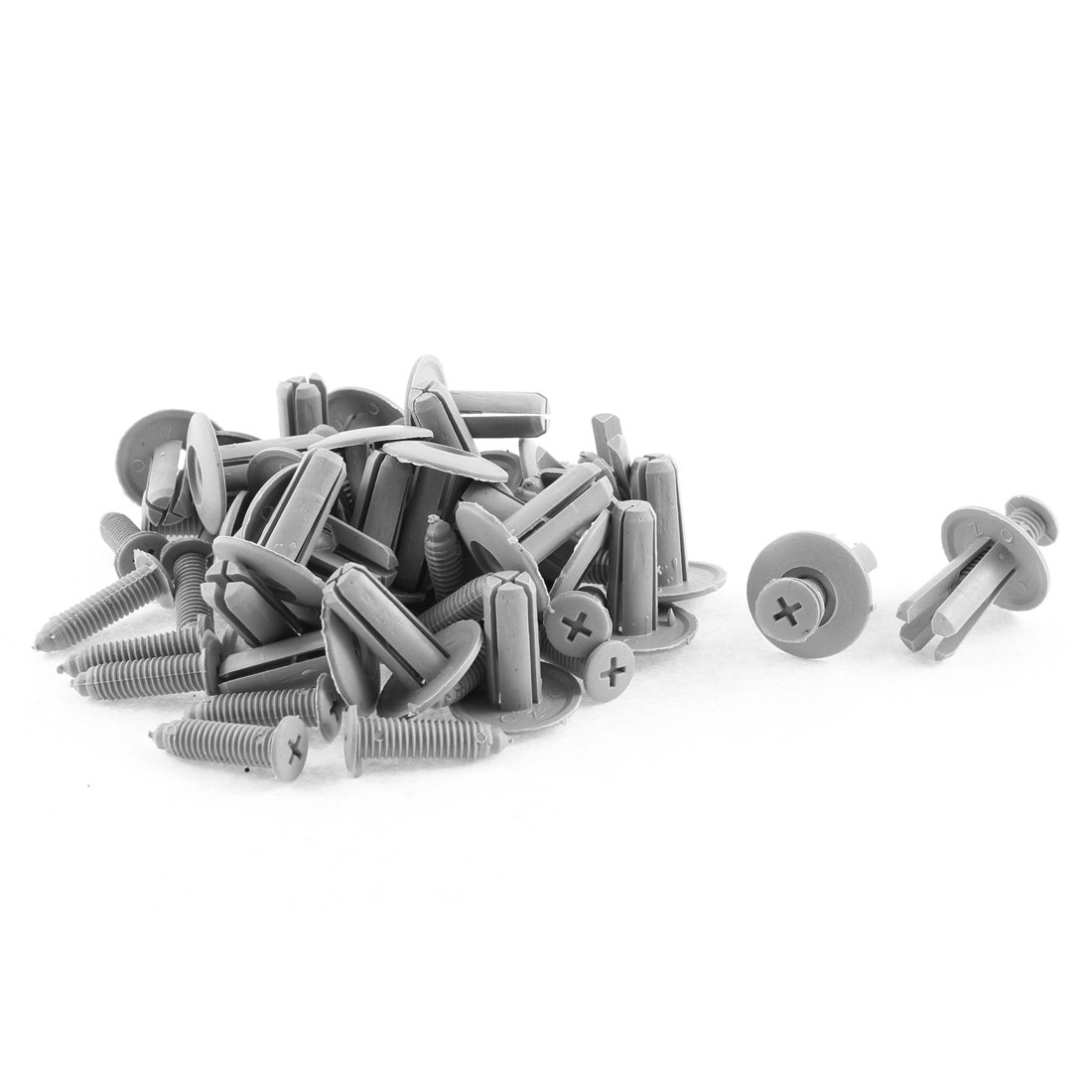 Amazon.com: uxcell a15092500ux0307 30 Pcs 20mm x 8mm Gray Plastic