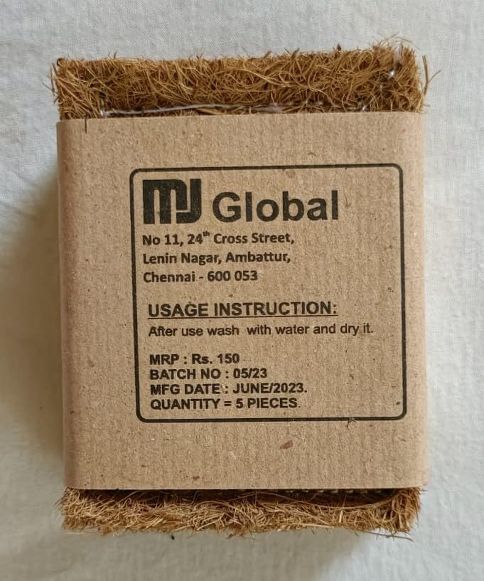 See full amazon price history chart for MJ GLOBAL Coconut Coir dishwash Scrubber Stitched,Pack of 5 MJ GLOBAL Coconut Coir dishwash Scrubber Stitched,Pack of 5 (B0CHSFLP8G) Amazon Price History, Amazon Price Tracker