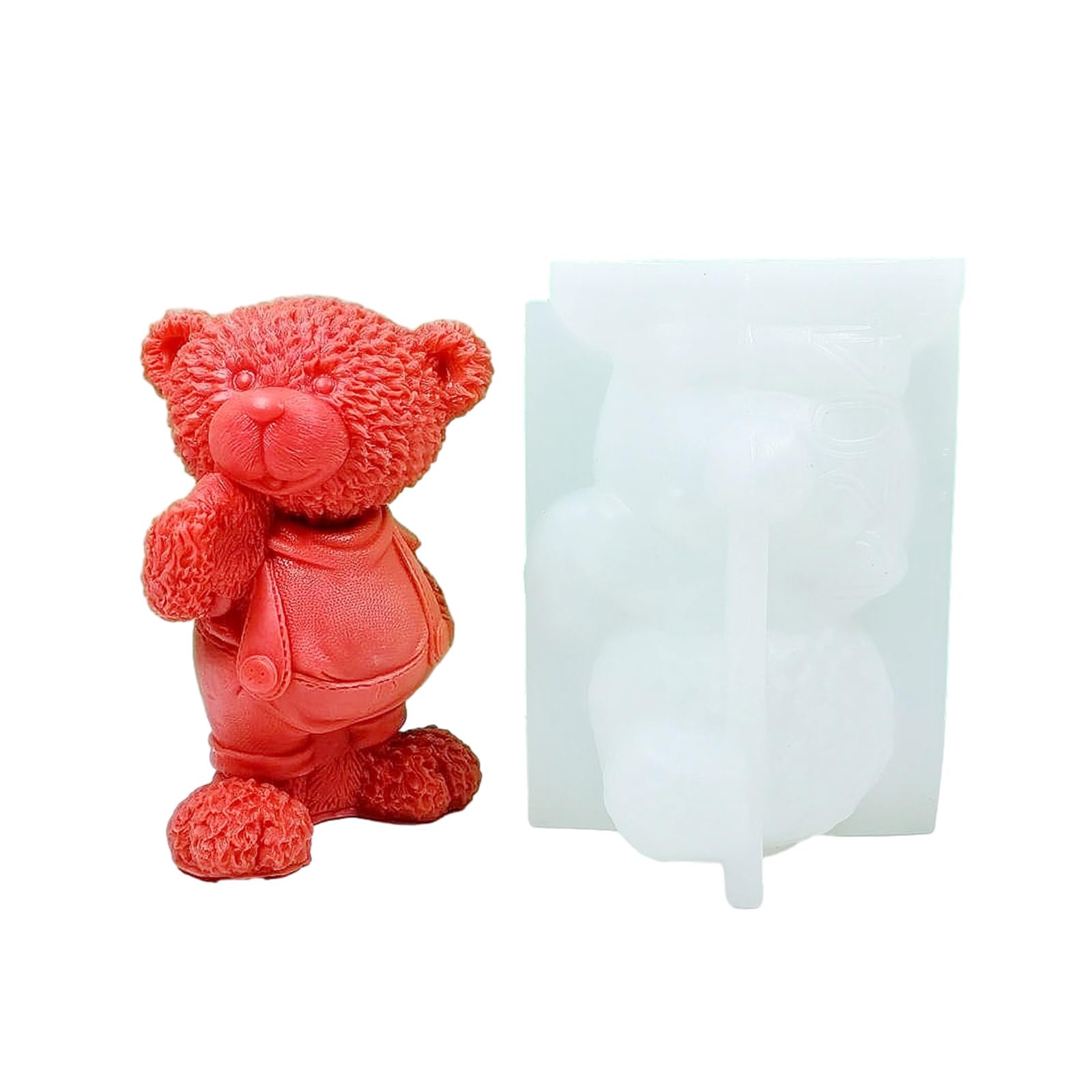 Moule en silicone bougie 3D ours de qualité supérieure