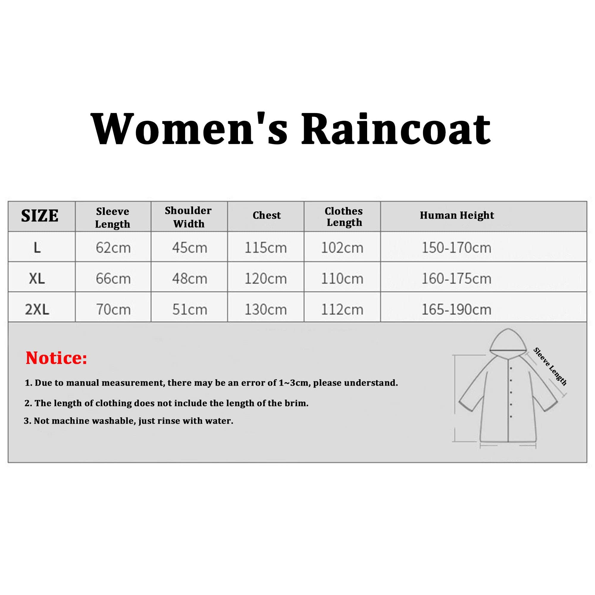 Poncho de Lluvia con Capucha para Mujer, Chubasquero Impermeable Capa Lluvia Elegante Ropa de Lluvia con Bolsa de Almacenamiento para Ciclismo Senderismo Pesca Camping