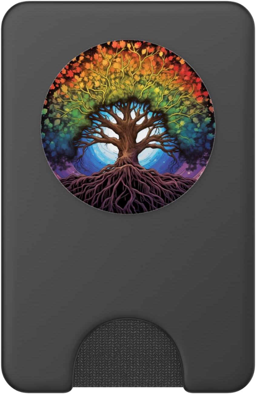 Rainbow Tree of Life Pride Yggdrasil PopSockets PopWallet for MagSafe