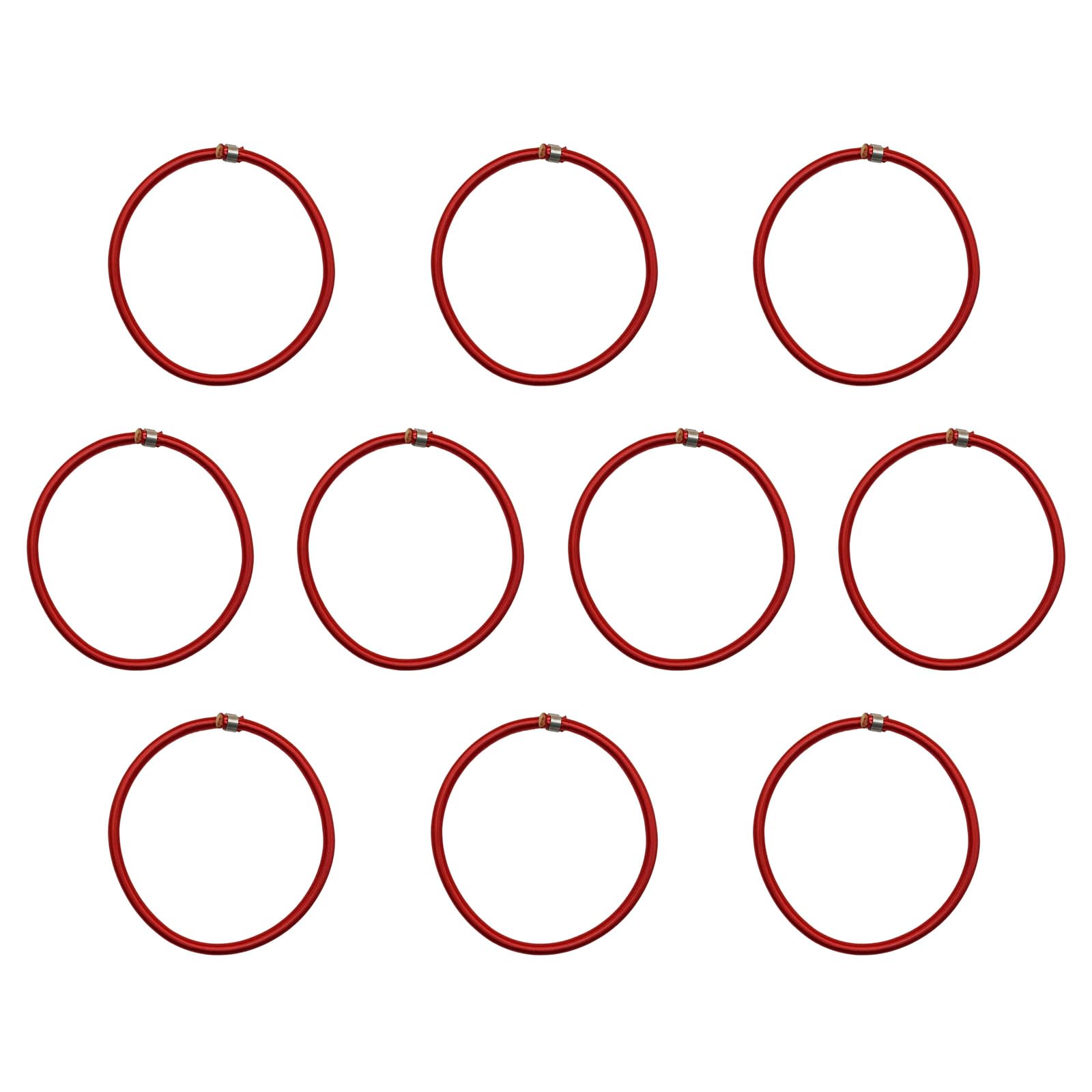 10Pcs Bungee Rope Trampoline Elastic Rope Replacement High Jump Bungee Cord for Exercise Fitness Trampoline Tent Aluminum Buckles Stretch Cord