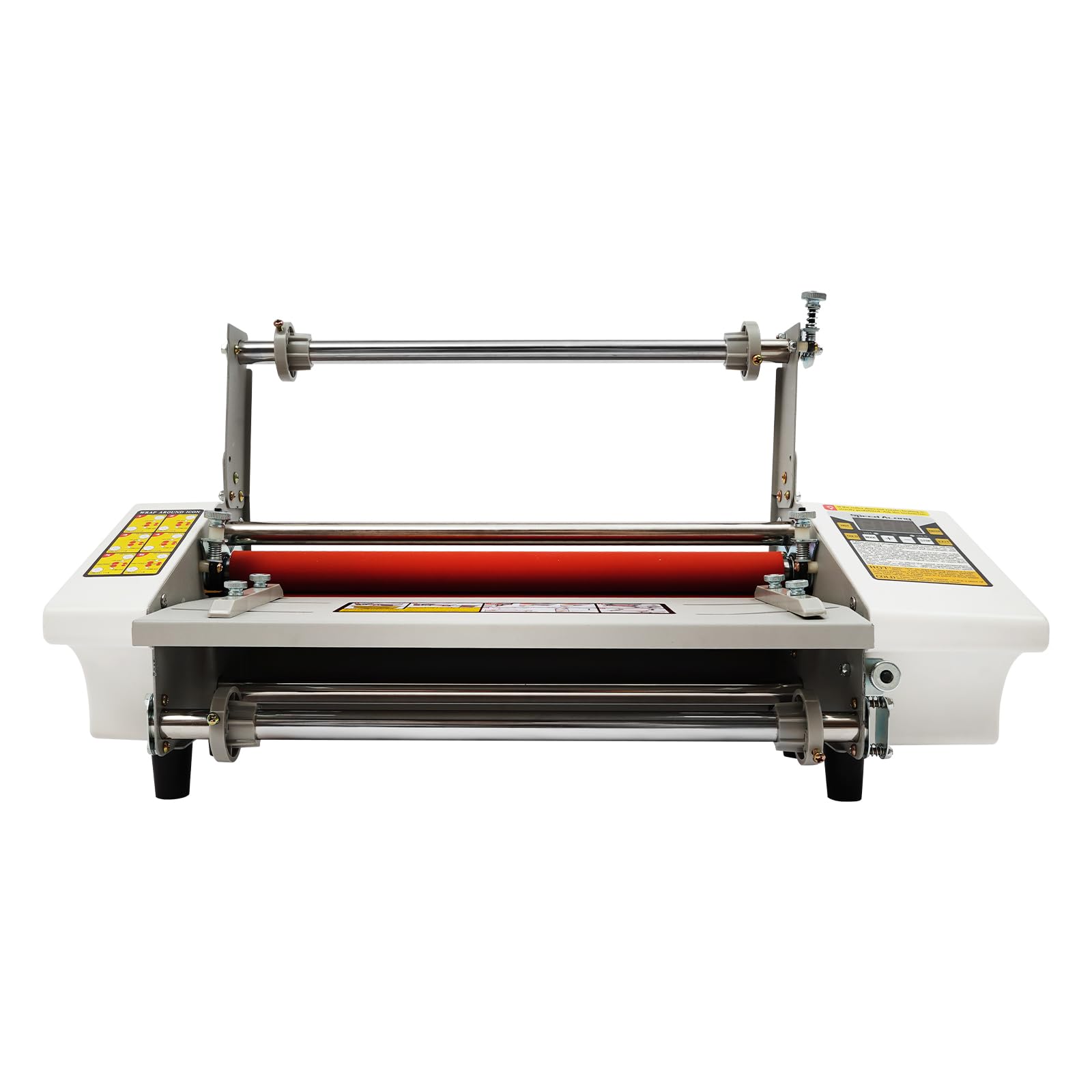 Plastificatrice professionale A3 con laminazione a caldo e a freddo, con rulli regolabili, funzione di ritorno e design compatto per ufficio e stampa